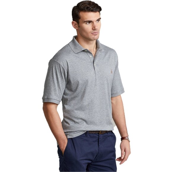 Polo Ralph Lauren Men's Polo Shirt Heather Gray Big and Tall Size 4XB 4XL NWT - Picture 4 of 7